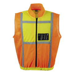 Hi-Viz Two-Tone Sleeveless Reflective Safety Jacket - Orange/Lime