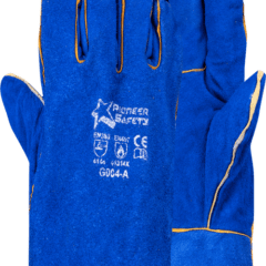 Blue Lined Premium Welders Glove - Wrist