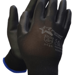 Flex Lightweight Black PU Coated Glove